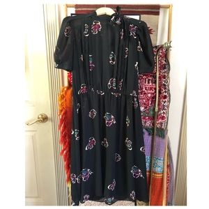 Sheer Floral Vintage Dress
